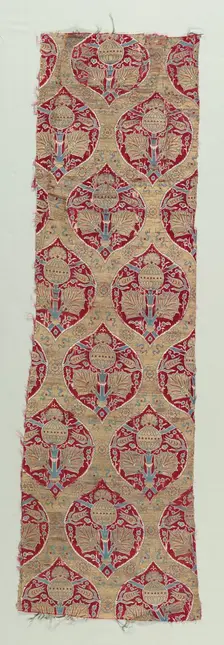 Silk and Gold Brocade Fragments, 1600-1650. Creator: Unknown