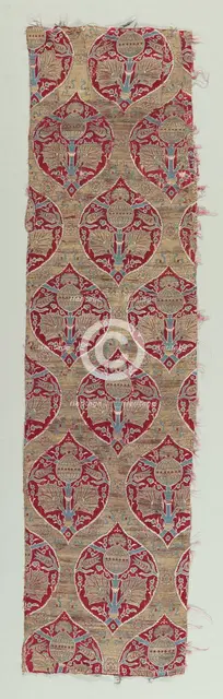 Silk and Gold Brocade Fragments, 1600-1650. Creator: Unknown.