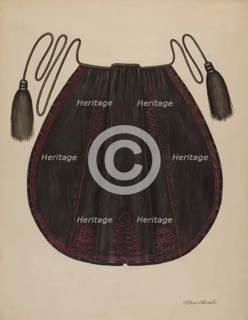 Silk Apron, c. 1938. Creator: Rex F Bush.