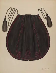 Silk Apron, c. 1938. Creator: Rex F Bush