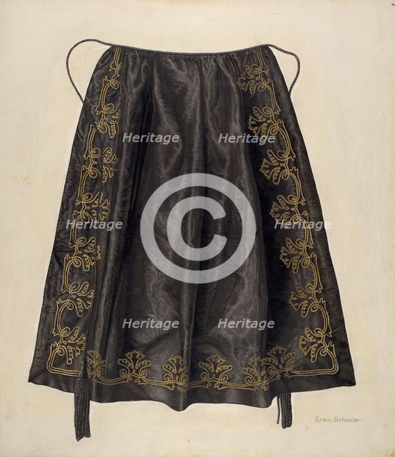 Silk Apron, c. 1939. Creator: Erwin Schwabe.