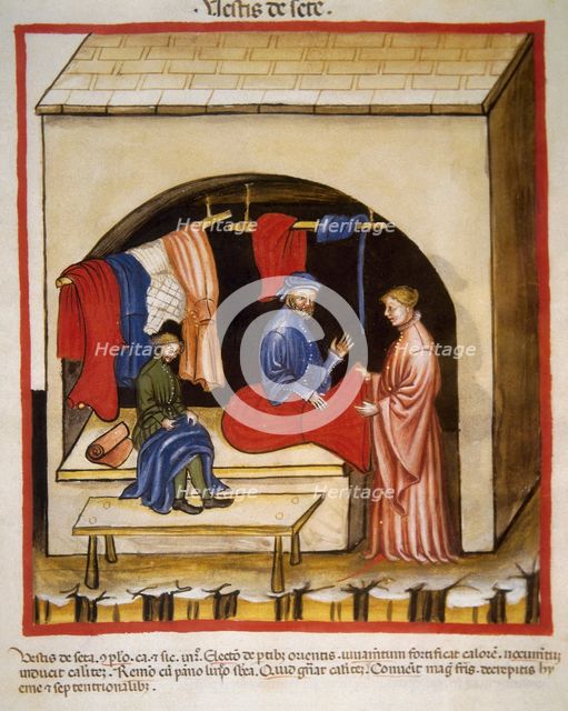 Silk clothing, 14th century.  Creator: Unknown.