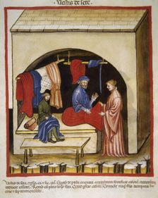 Silk clothing, 14th century. Creator: Unknown