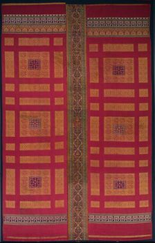 Silk curtain from the Alhambra palace, 1300s. Creator: Unknown