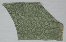 Silk Damask Fragment, 1500s. Creator: Unknown