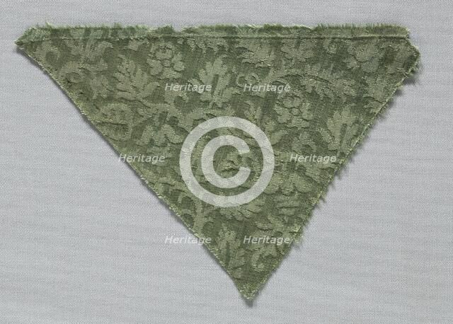Silk Damask Fragment, 1500s. Creator: Unknown.