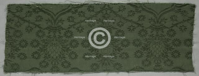 Silk Damask Textile, 1450-1599. Creator: Unknown.