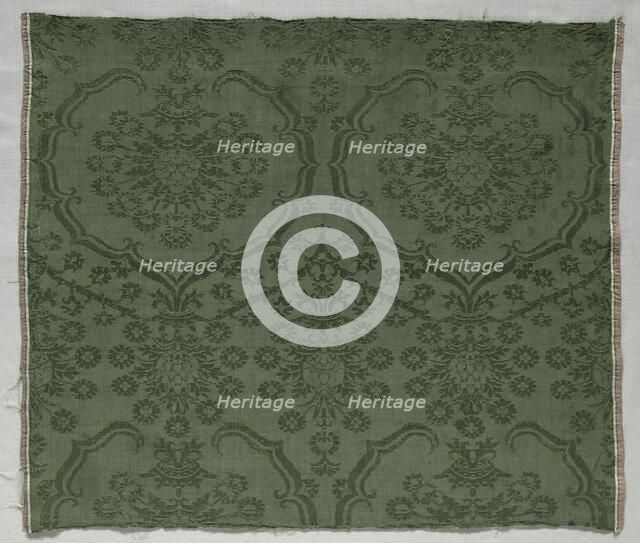 Silk Damask Textile, 1450-1599. Creator: Unknown.