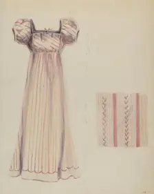 Silk Dress, c. 1936. Creator: Ella Josephine Sterling