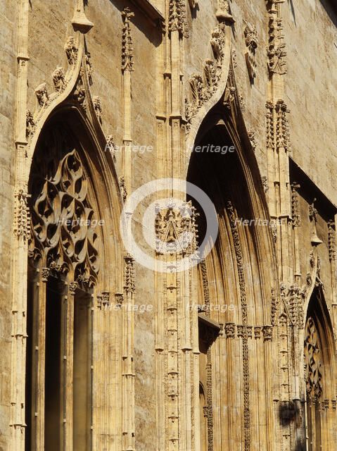 Silk Exchange building (The Lonja de la Seda or Llotja de la Seda), Valencia, Spain, 1998.  Creator: LTL.