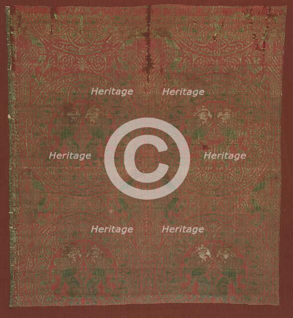 Silk Fragment, 13th century. Creator: Unknown.