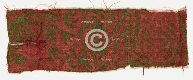 Silk Fragment, 13th century. Creator: Unknown.