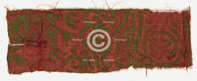 Silk Fragment, 13th century. Creator: Unknown.