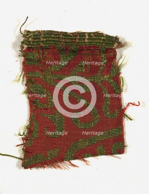 Silk Fragment, 13th century. Creator: Unknown.