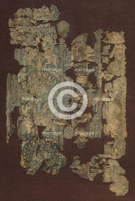 Silk fragment, 1100s. Creator: Unknown.