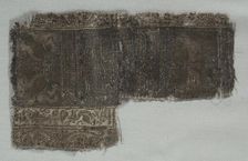 Silk Fragment, 1350-1399. Creator: Unknown