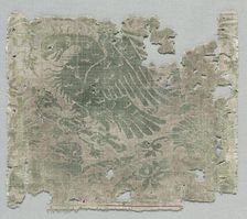 Silk Fragment, 1360-1399. Creator: Unknown