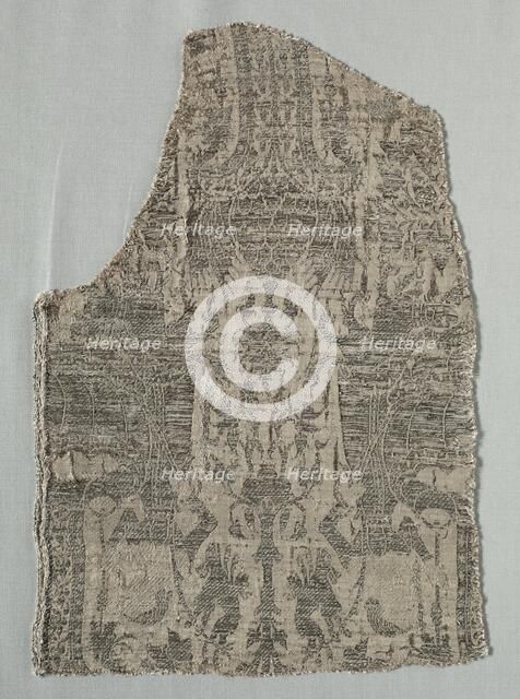 Silk Fragment, 1375-1399. Creator: Unknown.