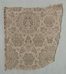 Silk Fragment, 1375-1399. Creator: Unknown
