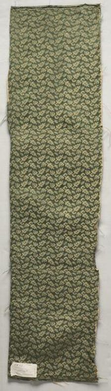 Silk Fragment, 17th century. Creator: Unknown