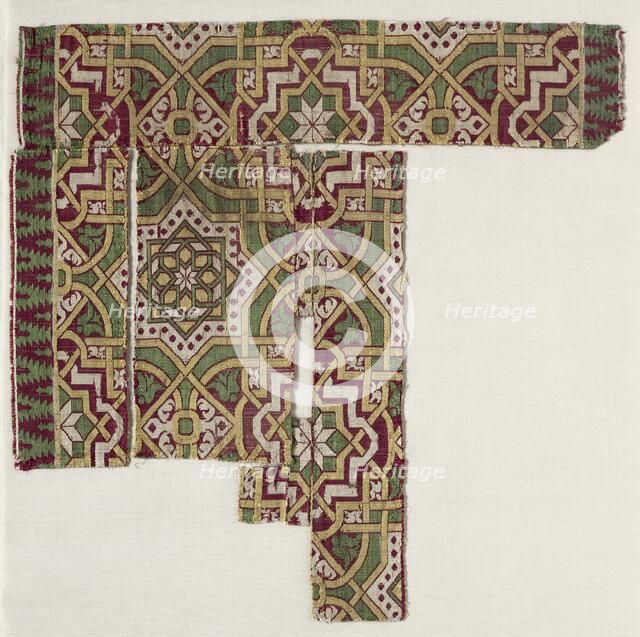 Silk Fragment, 14th-15th century. Creator: Unknown.