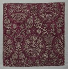 Silk Fragment, 1500s. Creator: Unknown