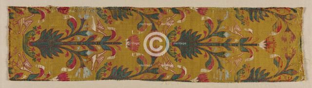 Silk Fragment, 15th century. Creator: Unknown.