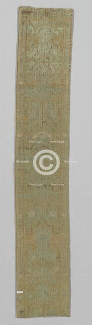 Silk Fragment, 1600s. Creator: Unknown.