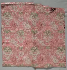 Silk Fragment, 1600s. Creator: Unknown