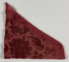 Silk Fragment, 1700s. Creator: Unknown