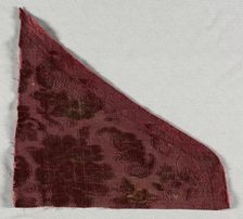 Silk Fragment, 1700s. Creator: Unknown