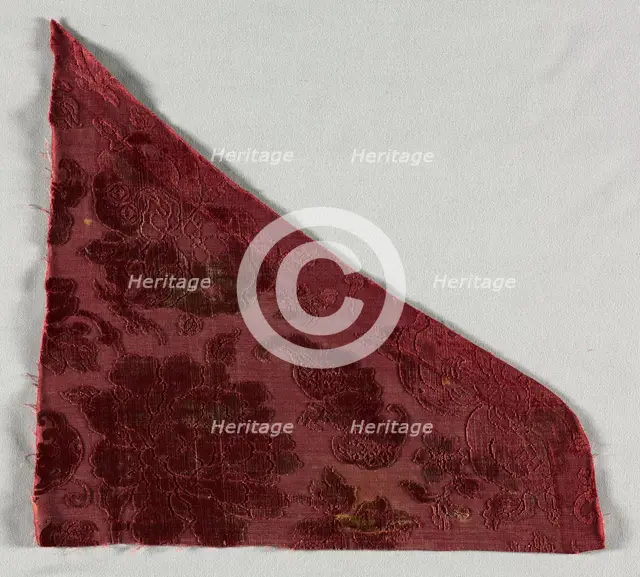 Silk Fragment, 1700s. Creator: Unknown.