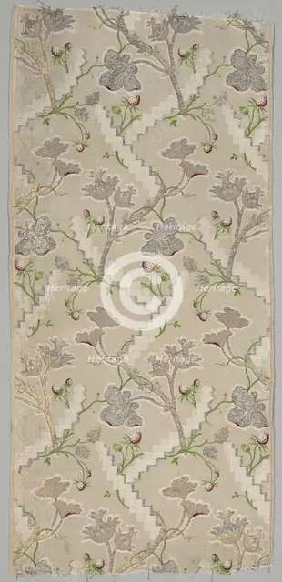 Silk Fragment, 1725-1774. Creator: Unknown.