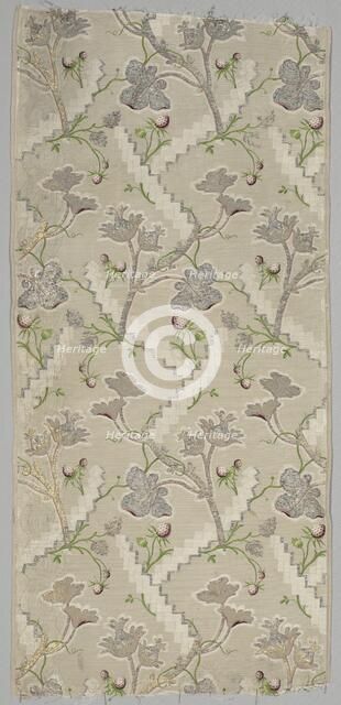 Silk Fragment, 1725-1774. Creator: Unknown.