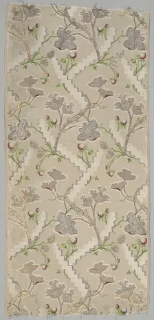 Silk Fragment, 1725-1774. Creator: Unknown