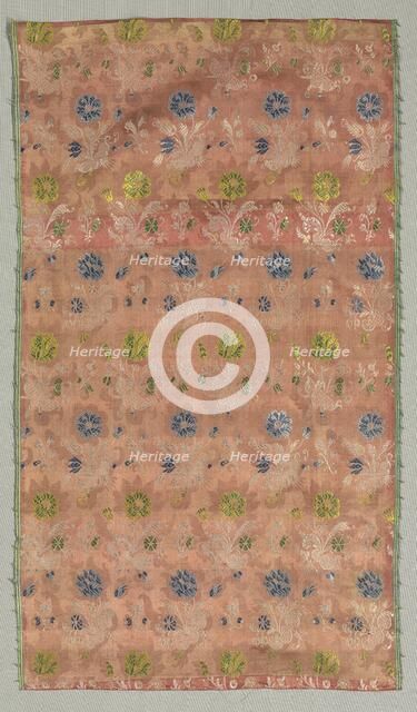 Silk Fragment, 18th century. Creator: Unknown.