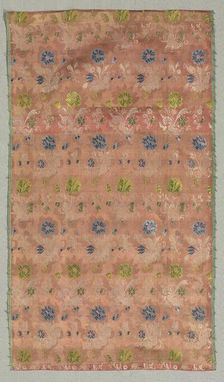 Silk Fragment, 18th century. Creator: Unknown