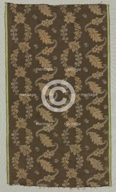 Silk Fragment, 18th century. Creator: Unknown.
