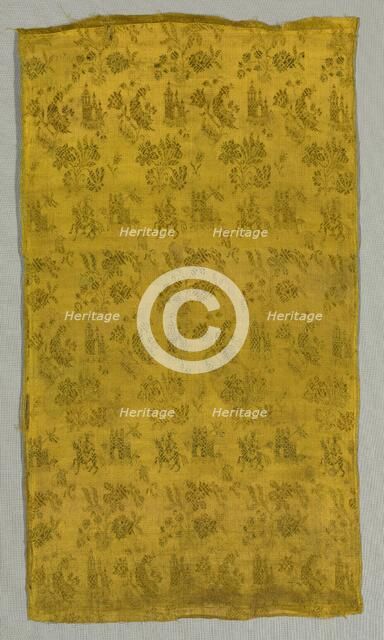 Silk Fragment, 18th century. Creator: Unknown.
