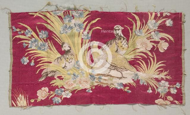 Silk Fragment, before 1779. Creator: Philippe de Lasalle (French, 1723-1805).