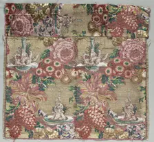 Silk Fragment, c. 1735-1740. Creator: Unknown