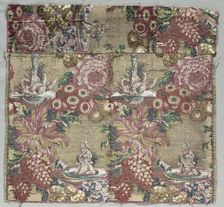 Silk Fragment, c. 1735-1740. Creator: Unknown