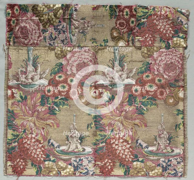 Silk Fragment, c. 1735-1740. Creator: Unknown.
