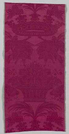 Silk Fragment, late 1600s. Creator: Unknown