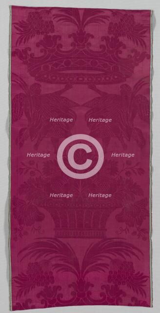 Silk Fragment, late 1600s. Creator: Unknown.