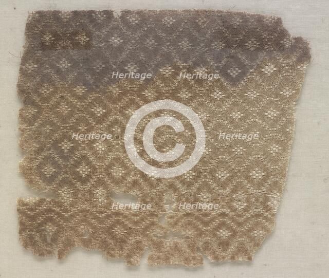 Silk Fragment, Probably from a Tunic, 8th century. Creator: Unknown.