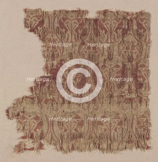 Silk Fragment, second half of 12th century. Creator: Unknown.