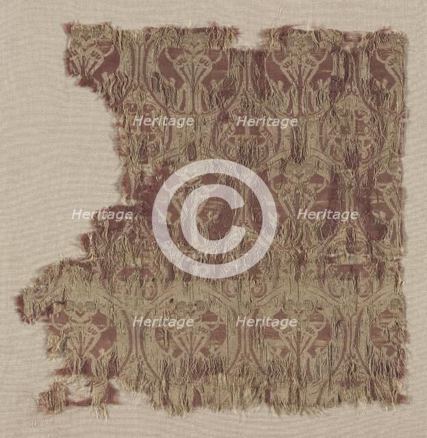 Silk Fragment, second half of 12th century. Creator: Unknown.