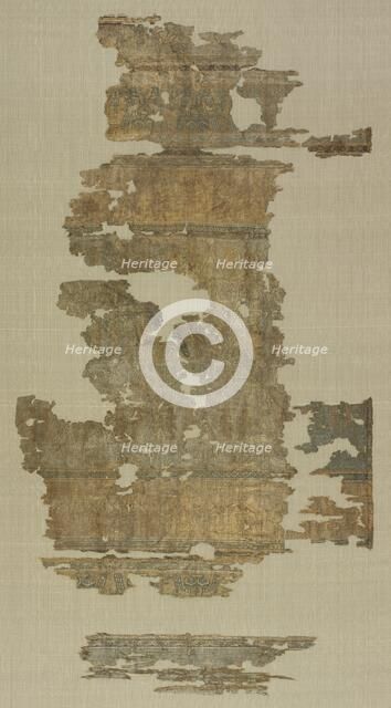 Silk fragments, 1000s-1100s. Creator: Unknown.