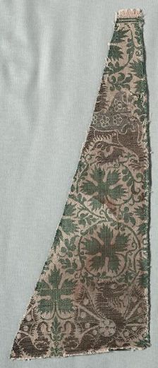 Silk Fragments, 1350-1399. Creator: Unknown